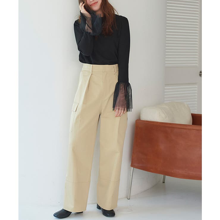 タックカーゴパンツ ボトムス レディース | titivate | 詳細画像16 