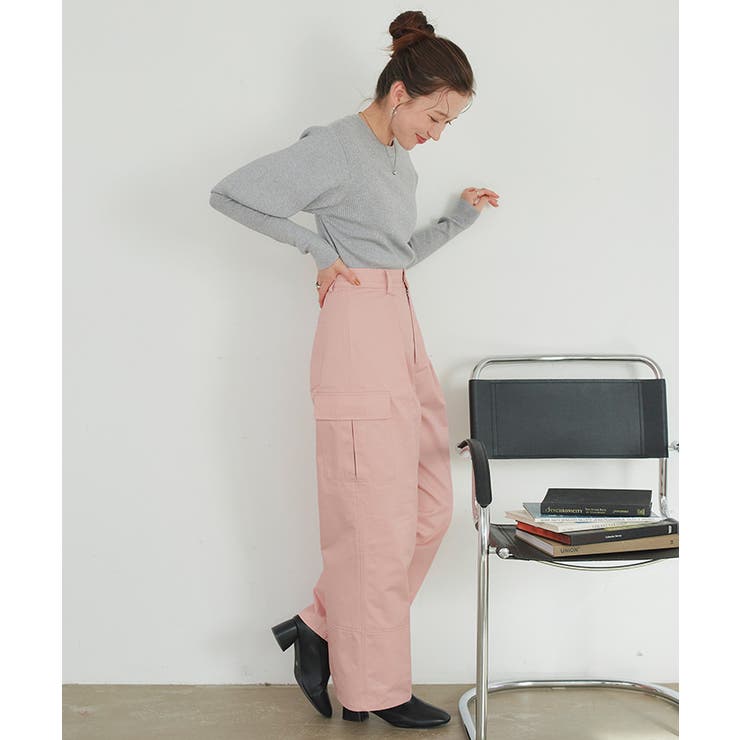 タックカーゴパンツ ボトムス レディース | titivate | 詳細画像6 