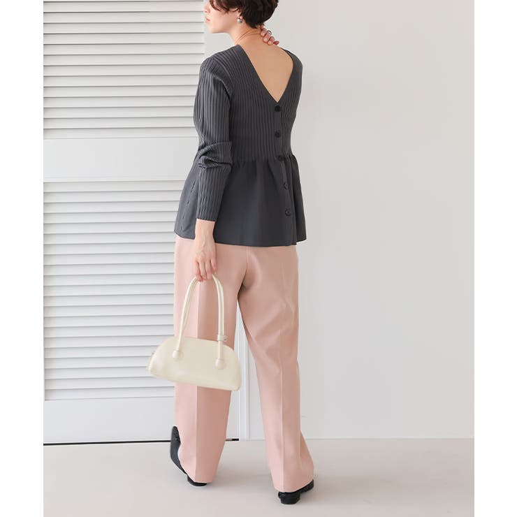 インタックセンタープレスワイドパンツ | titivate | 詳細画像11 