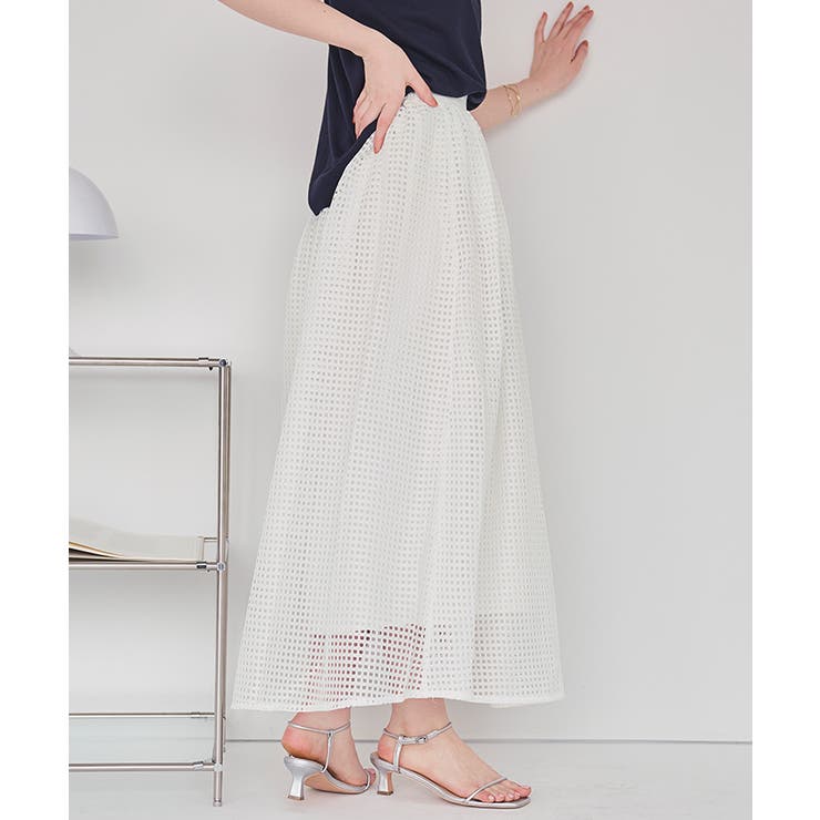 メッシュフレアスカート | titivate | 詳細画像13 