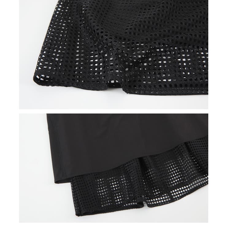 メッシュフレアスカート | titivate | 詳細画像3 