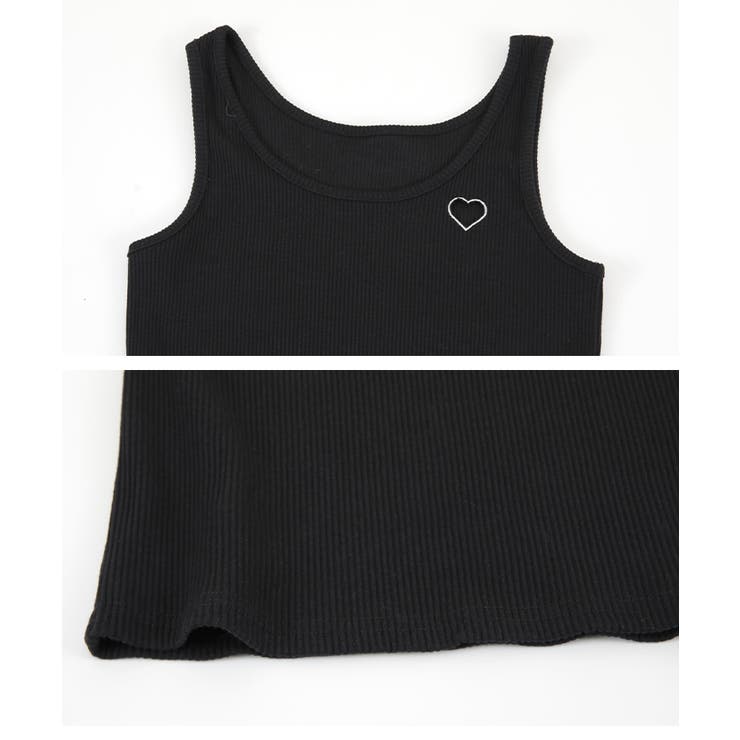 くり抜きハート刺繍タンクトップ | titivate | 詳細画像2 