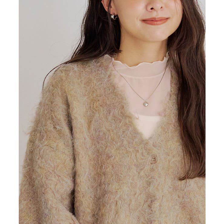 ブークレシャギーVネックカーディガン | titivate | 詳細画像27 