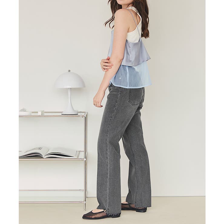 裾段差テーパードデニムパンツ | titivate | 詳細画像8 