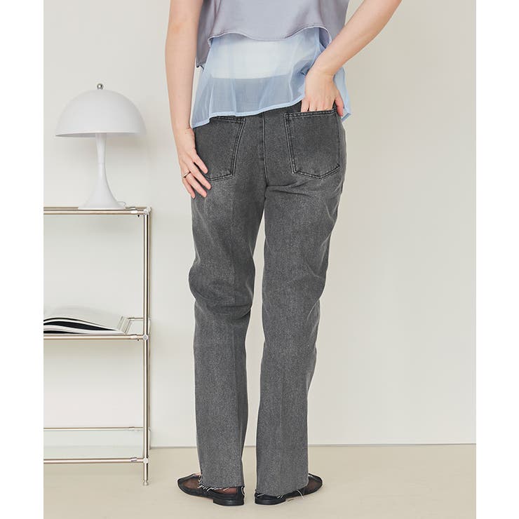 裾段差テーパードデニムパンツ | titivate | 詳細画像9 