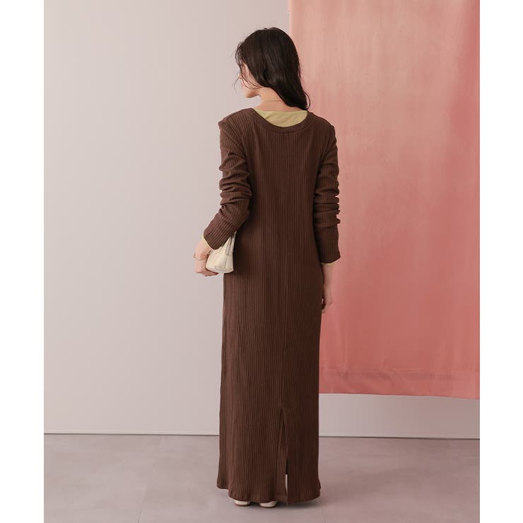 クルーネックリブワンピース | titivate | 詳細画像31 