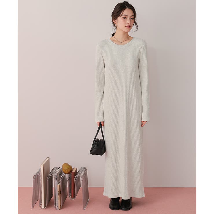 クルーネックリブワンピース | titivate | 詳細画像6 