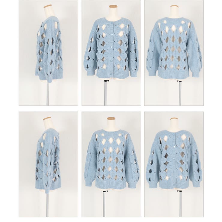 前後2wayスラッシュケーブルニット | titivate | 詳細画像18 