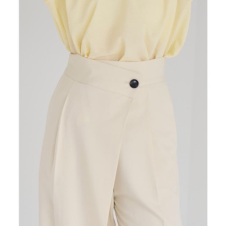 ラップ風デザインハイウエストパンツ | titivate | 詳細画像17 