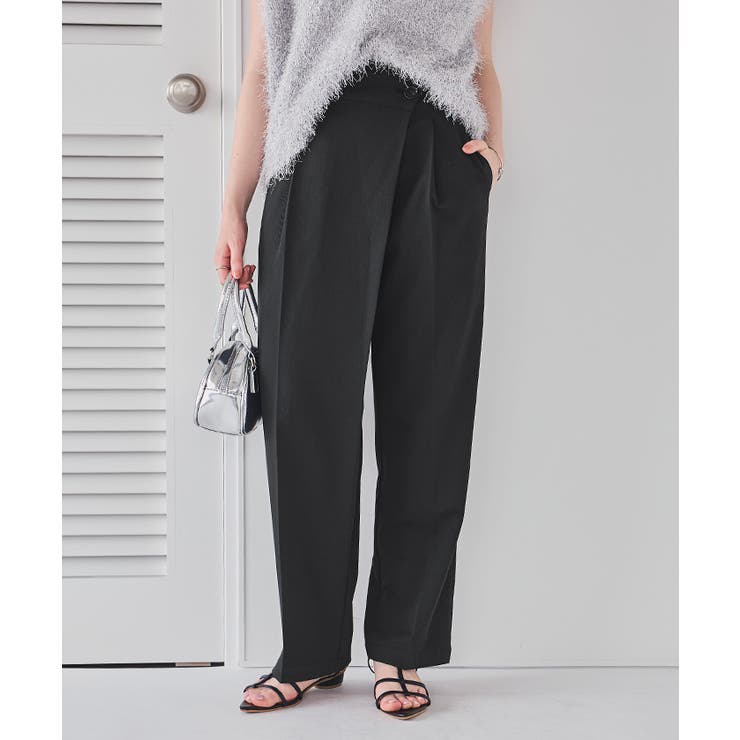 ラップ風デザインハイウエストパンツ | titivate | 詳細画像18 