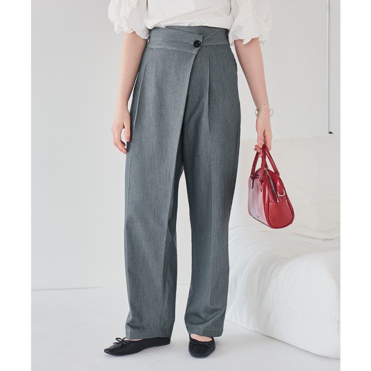 ラップ風デザインハイウエストパンツ | titivate | 詳細画像22 