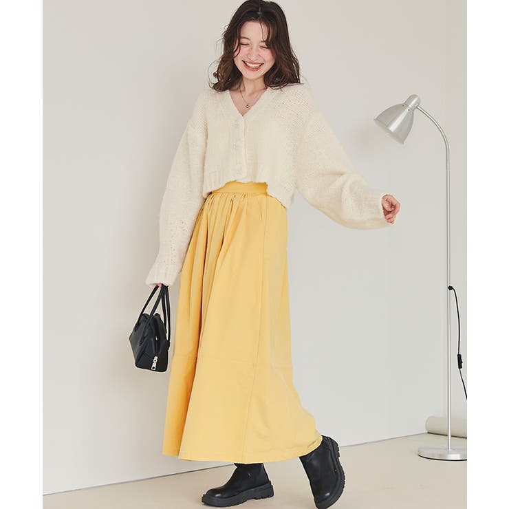 タックギャザータフタスカート | titivate | 詳細画像9 