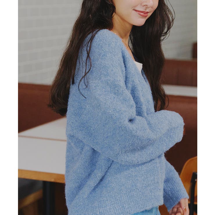 深Vネックボリュームスリーブニット | titivate | 詳細画像12 