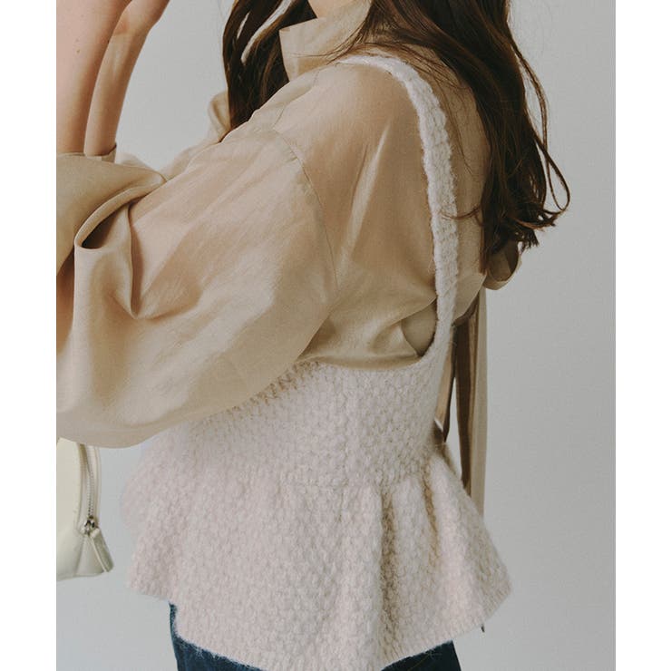 ペプラムニットビスチェ[品番：TV000016808]｜titivate（ティティ