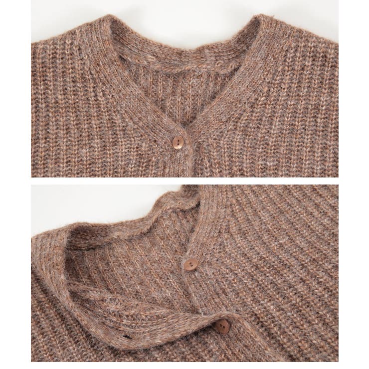 Vネックショートニットカーディガン | titivate | 詳細画像2 