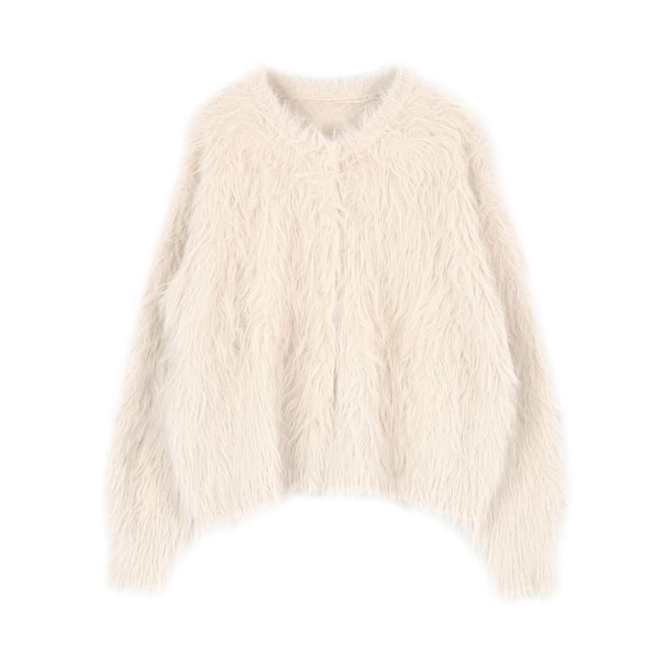 ロングシャギーニットカーディガン | titivate | 詳細画像7 