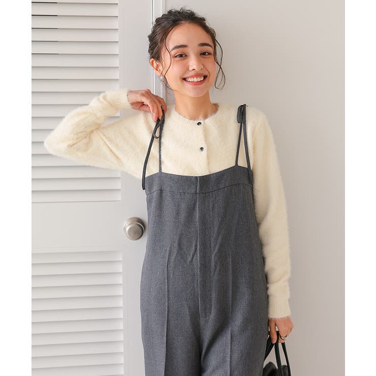 クルーネックミニシャギーニットカーディガン | titivate | 詳細画像24 