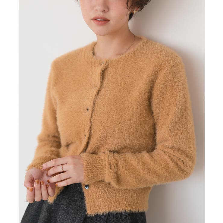 クルーネックミニシャギーニットカーディガン | titivate | 詳細画像29 