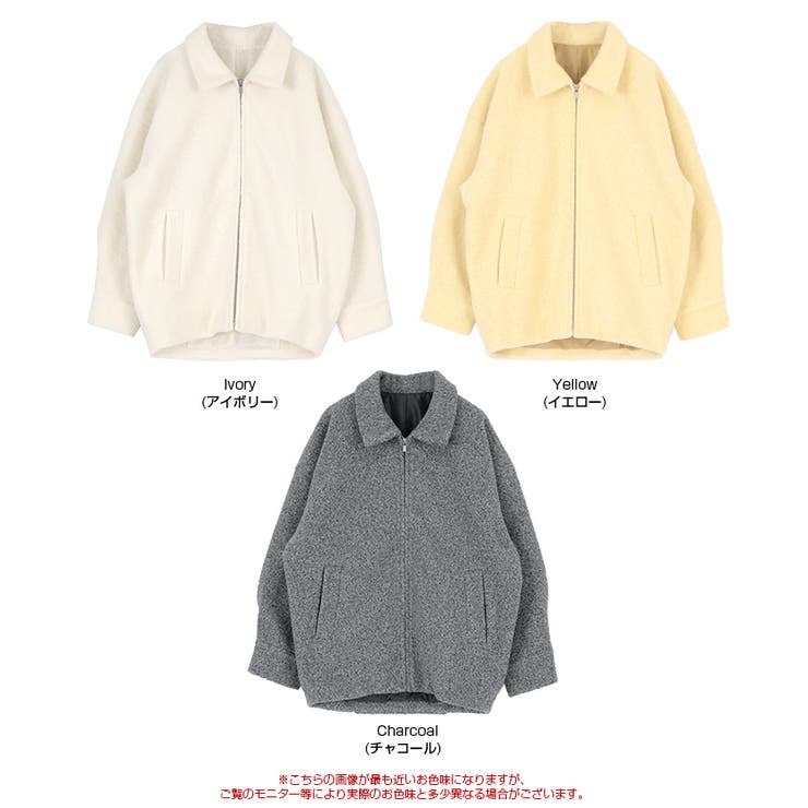 フェイクウールミドル丈ステンカラージャケット | titivate | 詳細画像7 