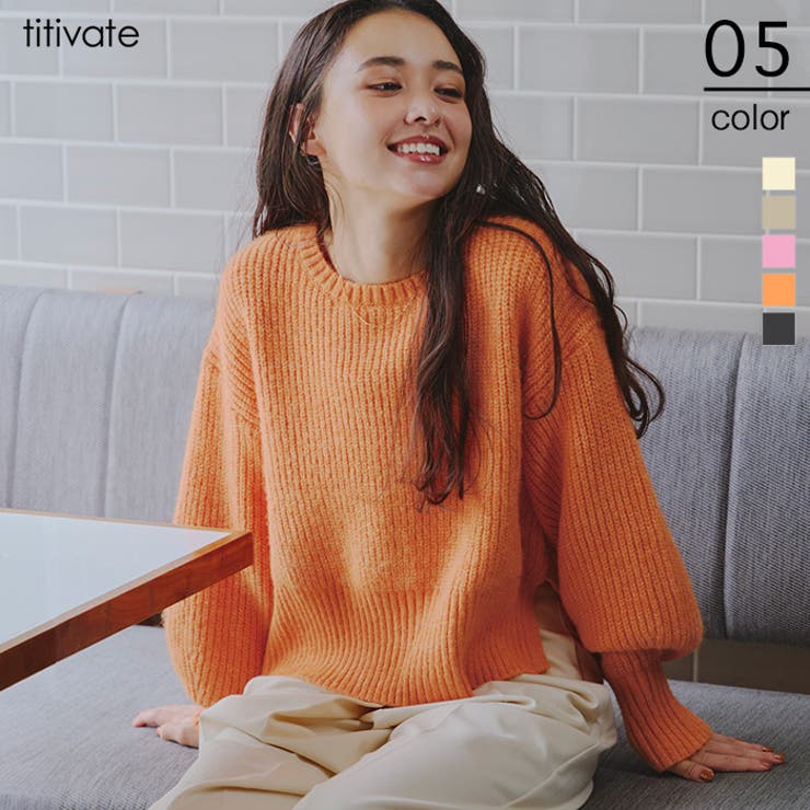 ベーシッククルーニット | titivate | 詳細画像1 