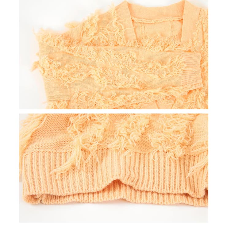 フリンジニットカーディガン | titivate | 詳細画像2 