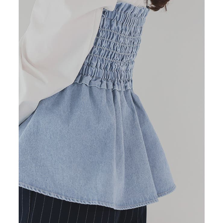 シャーリングペプラムキャミソールビスチェ | titivate | 詳細画像16 