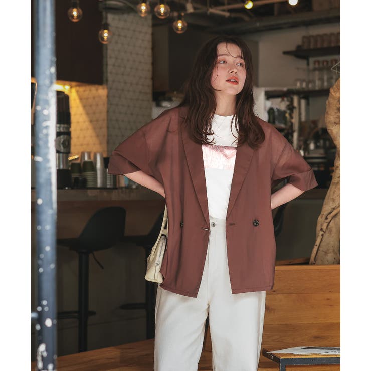 箔プリントコンパクトTシャツ | titivate | 詳細画像25 