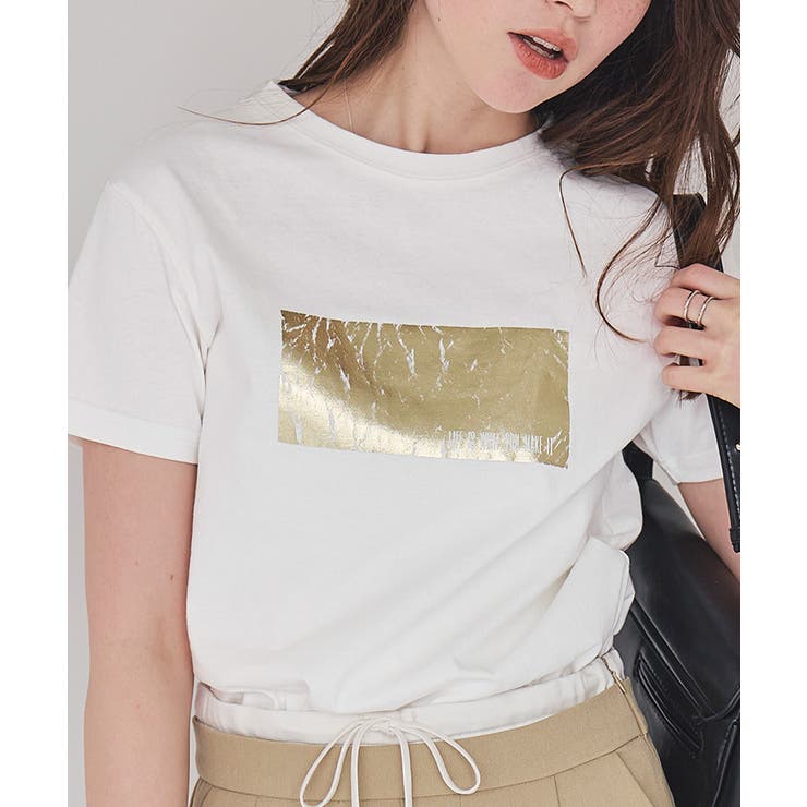 箔プリントコンパクトTシャツ | titivate | 詳細画像11 