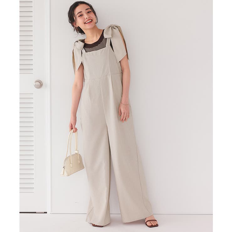 ライトエステル肩リボンサロペット | titivate | 詳細画像11 