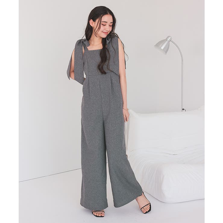 ライトエステル肩リボンサロペット | titivate | 詳細画像14 