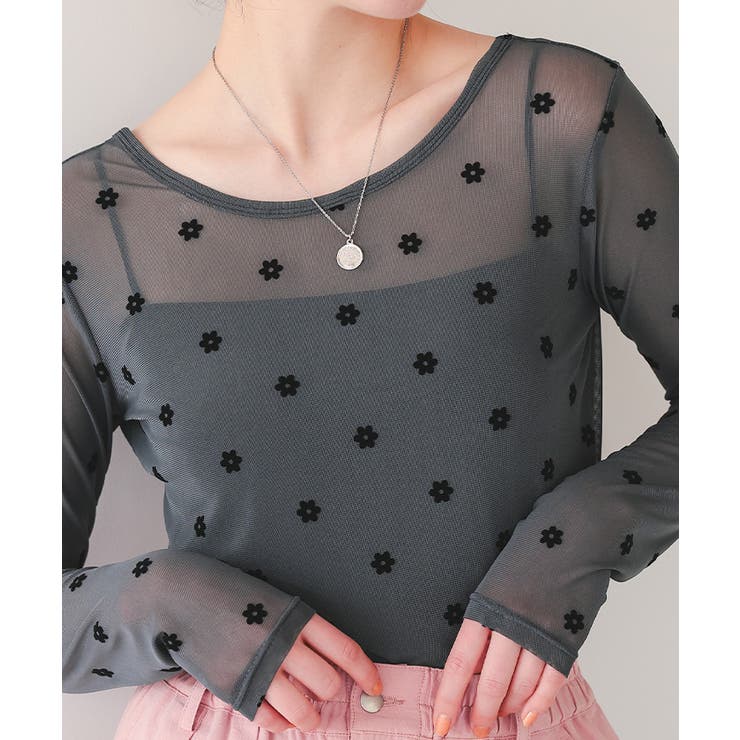 シアーフラワーフロッキートップス | titivate | 詳細画像19 