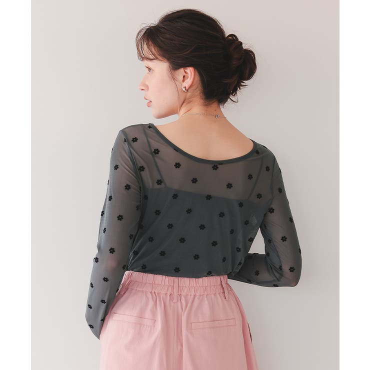 シアーフラワーフロッキートップス | titivate | 詳細画像20 