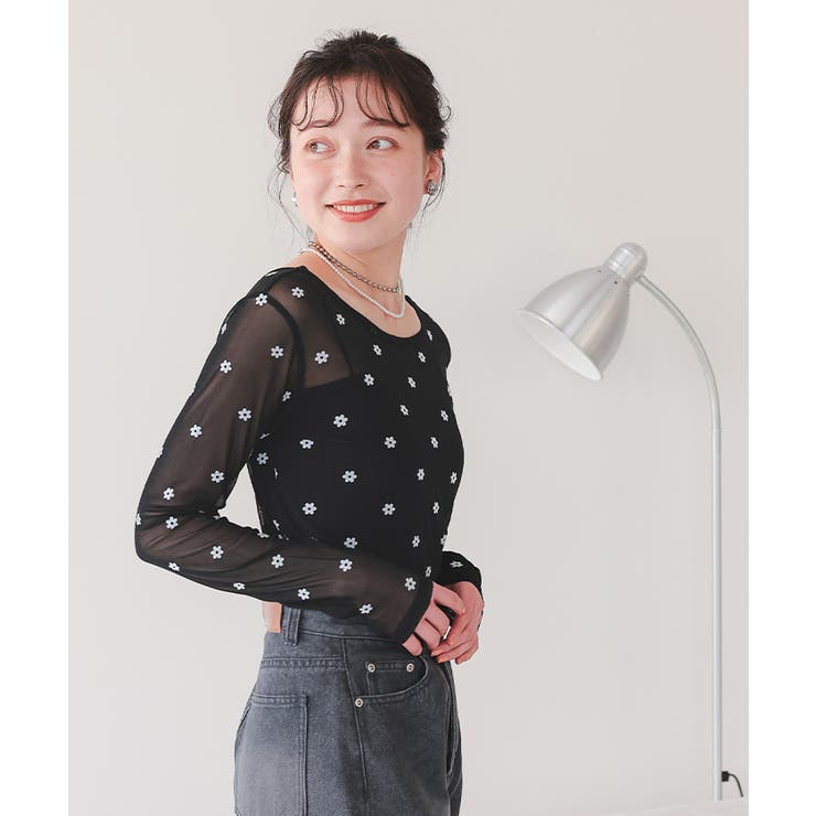 シアーフラワーフロッキートップス | titivate | 詳細画像23 