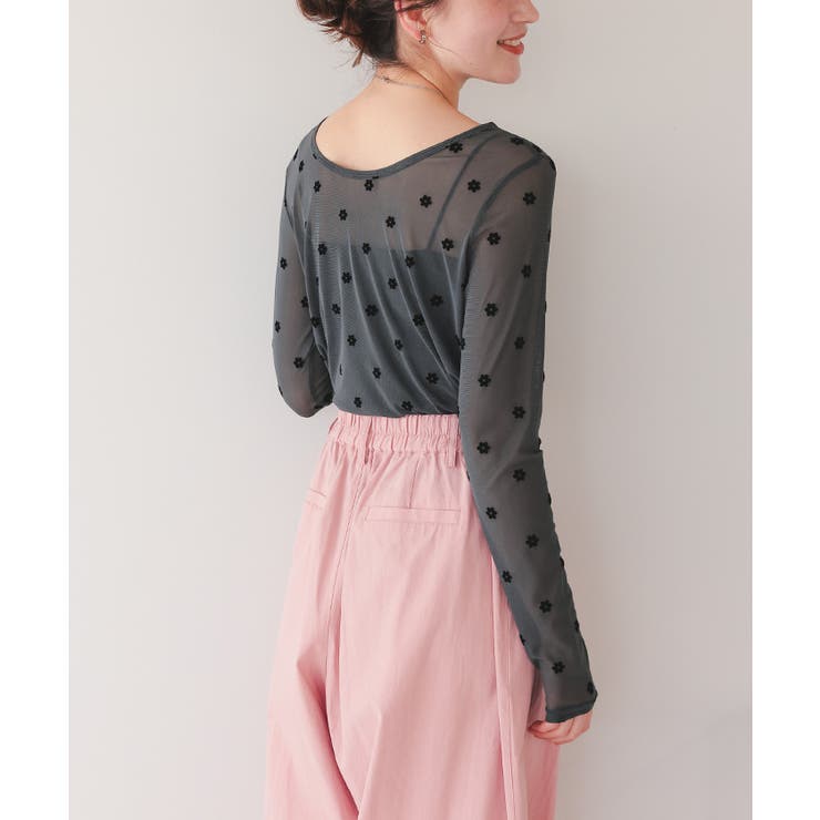 シアーフラワーフロッキートップス | titivate | 詳細画像7 