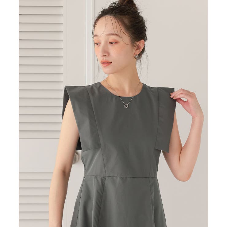 スクエアスリーブフレアワンピース | titivate | 詳細画像10 