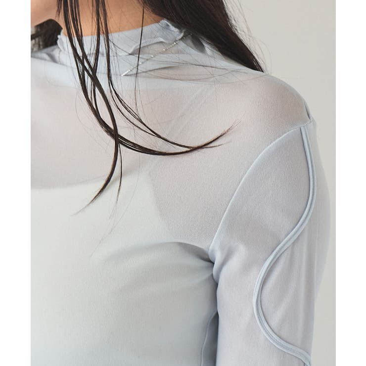 袖コード刺繍ハイネックプルオーバー | titivate | 詳細画像8 