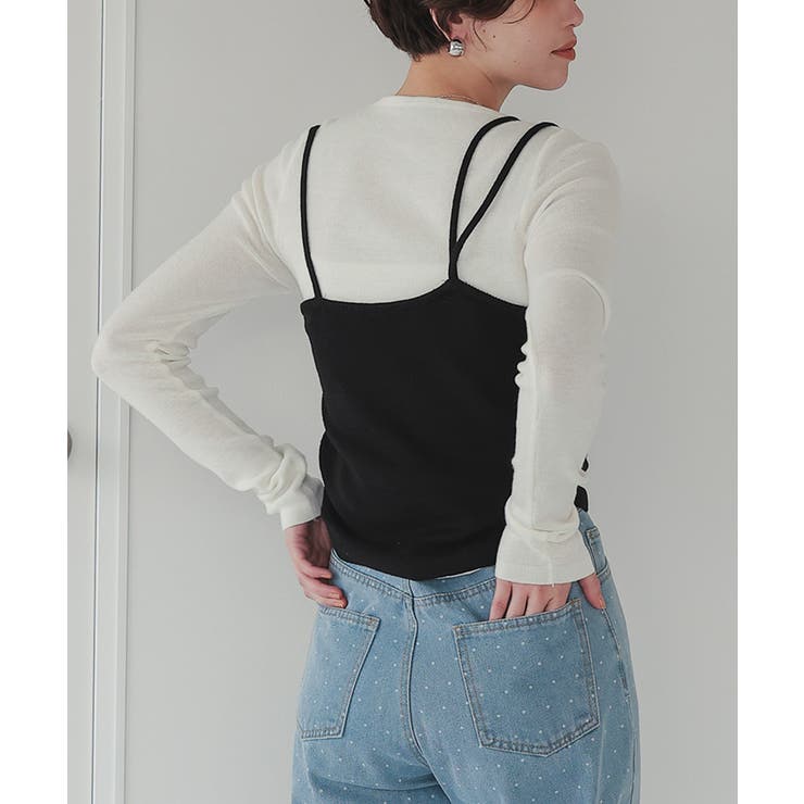 アシメレイヤードキャミソールセットトップス | titivate | 詳細画像14 