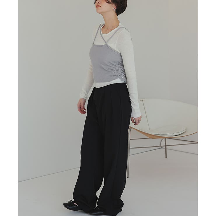 アシメレイヤードキャミソールセットトップス | titivate | 詳細画像15 