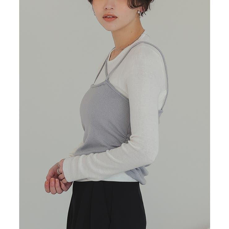 アシメレイヤードキャミソールセットトップス | titivate | 詳細画像19 