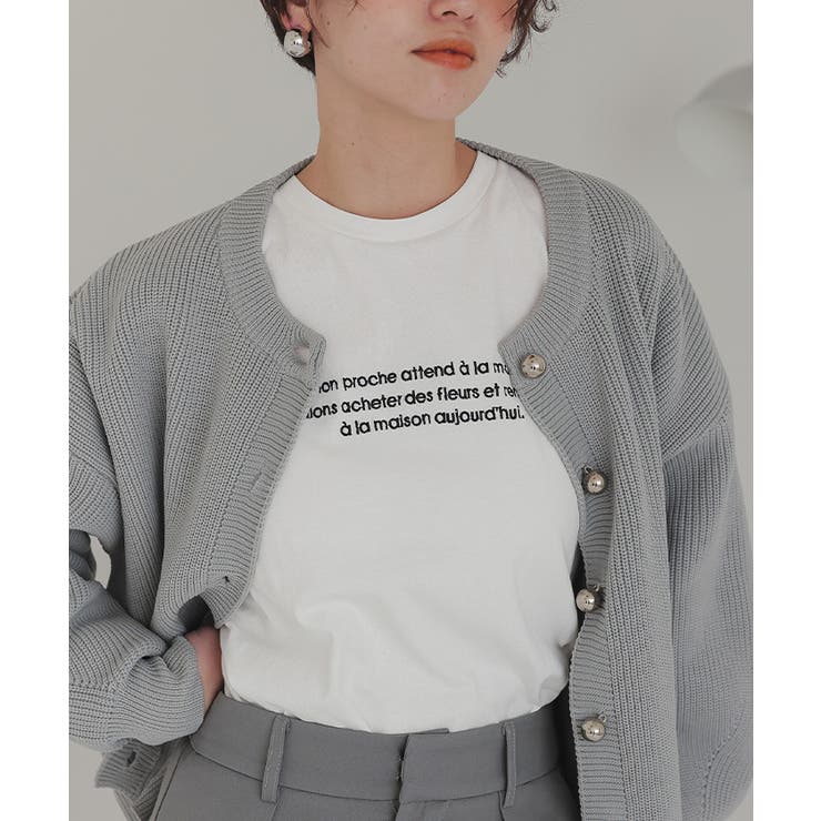 ロングスリーブ刺繍ロゴTシャツ | titivate | 詳細画像13 