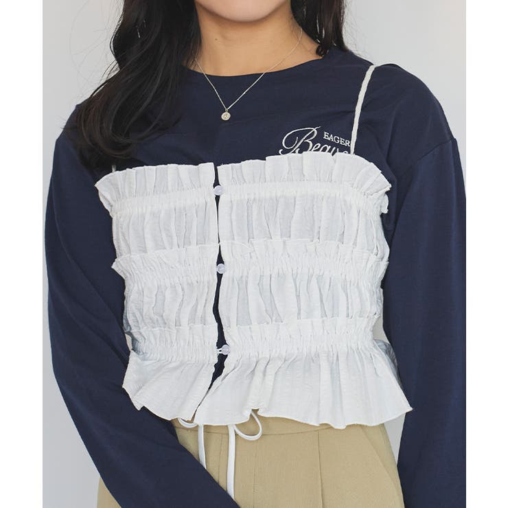 ロングスリーブ刺繍ロゴTシャツ | titivate | 詳細画像22 