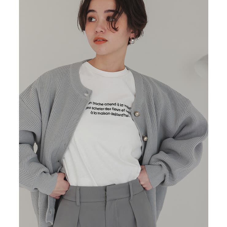 ロングスリーブ刺繍ロゴTシャツ | titivate | 詳細画像3 