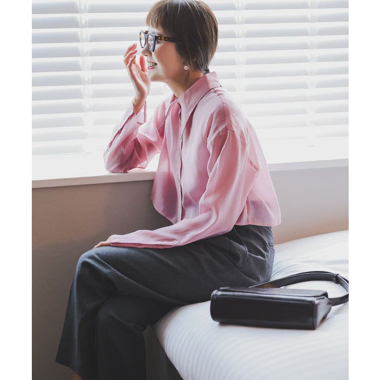 デザイン襟シアーシャツ | titivate | 詳細画像23 