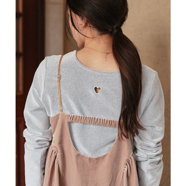 ハートカット刺繍前後2wayカットソー | titivate | 詳細画像24 