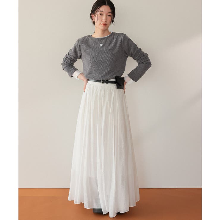 ハートカット刺繍前後2wayカットソー | titivate | 詳細画像31 