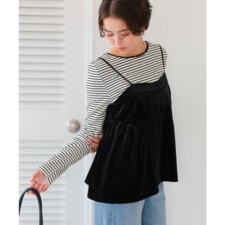 バックUネックロングスリーブカットソー | titivate | 詳細画像32 