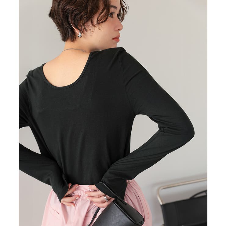 バックUネックロングスリーブカットソー | titivate | 詳細画像34 