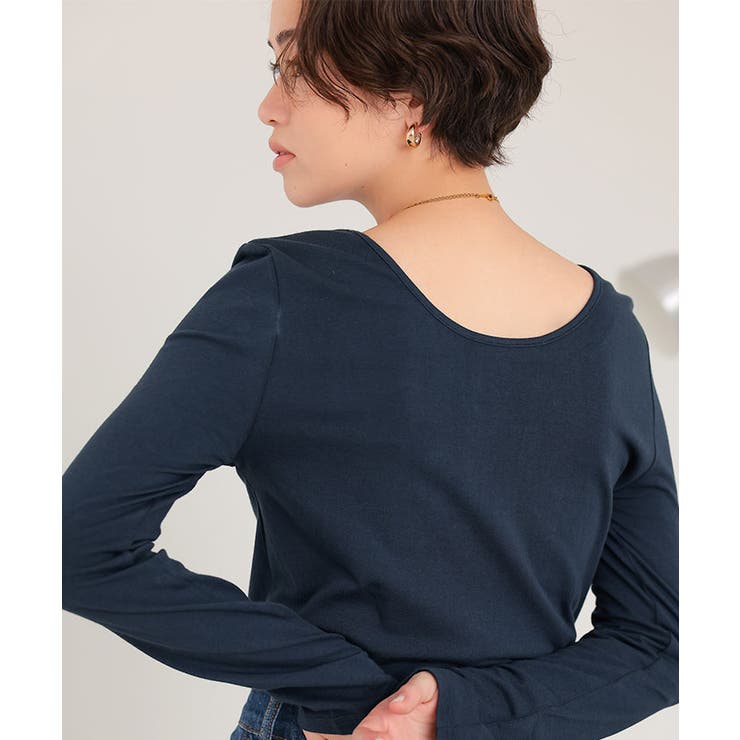 バックUネックロングスリーブカットソー | titivate | 詳細画像10 