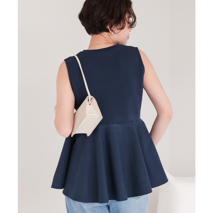 ペプラムフレアドッキングトップス | titivate | 詳細画像22 