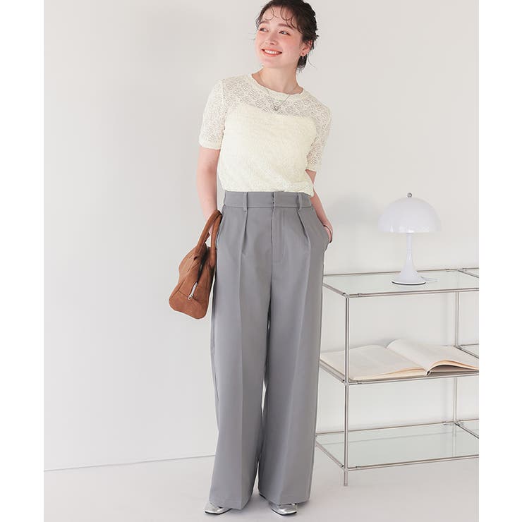 ハーフスリーブレーストップス | titivate | 詳細画像12 